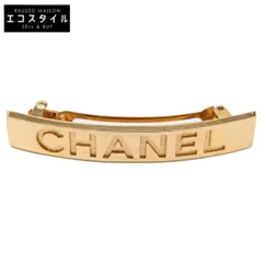 CHANEL シャネル 97A エンボスロゴ バレッタ