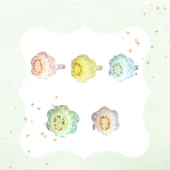 キッズリング ゆめかわ宝石｜強度加工／半年保証／プレゼント対応／レジンアクセサリー