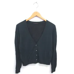 ケーティー キヨコ タカセ  K.T KIYOKO TAKASE カーディガン ニット 透け編み 薄手 ウール混 長袖 9 グリーン 緑 /TT