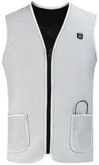 電熱ベスト 寒い通勤に インナーに着やすい  M グレー