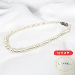 SILVER あこや真珠 7.03㎜～7.43㎜ ネックレス