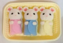 エポック社 シルバニアファミリー ネ-108 マシュマロネズミのみつごちゃん