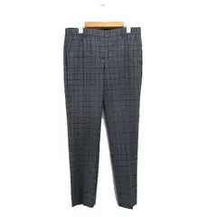 セオリー Theory スラックス パンツ センタープレス ウール チェック 4 グレー 灰 /KT16