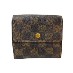 LOUIS VUITTON(ルイヴィトン) Wホック財布 ダミエ ポルトモネビエカルトクレディ N61652 エベヌ
