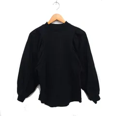 フリークスストア FREAKS STORE ボリュームスリーブ カットソー 長袖 丸首 無地 コットン 綿 F ブラック 黒 /FT6