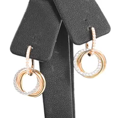 カルティエ　トリニティピアス(片耳、キャッチ無) カルティエ トリニティピアス(片耳、キャッチ無) 片耳】キャッチなし