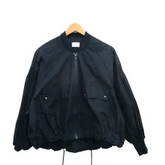 イェッカヴェッカ YECCA VECCA Editt ジャンパー ブルゾン ジップアップ コットン シンプル F ネイビー 紺 /KT17