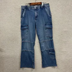ザラ ZARA カジュアル カーゴ デニム ズボン 30インチ M10679