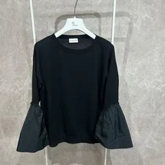 【美品】 MONCLERモンクレール袖開き長袖ニットカーディガン黒M