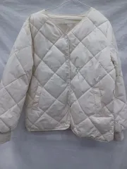 アイボリー キルティング ダウン アウター (レディース95)