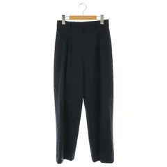セオリー Theory HW PLEAT PANTストライプパンツ ストレート ワイド 00 紺 /MI ■OS