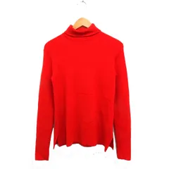 ミラオーウェン Mila Owen リブ ニット セーター タートルネック 長袖 無地 ウール混 1 オレンジ /FT49