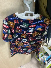 ポロラルフローレン オールオーバー プリンティング 半袖 Tシャツ キッズ 110