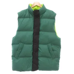 ユニクロ UNIQLO MARNI ダウンベスト フルジップ スナップボタン XL 緑 グリーン /NL ■GY59