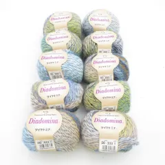 ダイヤモンド毛糸 毛糸 diadomina ダイヤドミナ 10玉セット 333番色 マルチカラー ウール モヘヤ 日本製 秋冬 未使用品