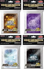 新品 遊戯王 日本語版 デュエリストカードプロテクター 4種類セット カードスリーブ 2022 エクシーズ・ブラック / シンクロ・シルバー / フュージョン・パープル / 輝石 【各70枚入り】 ミニサイズ