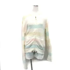 ジェラートピケ gelato pique セットアップ ルームウェア パーカー ショートパンツ ボーダー F ベージュ /KT6