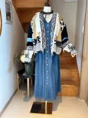 デニム ONE PIECE + パータン セット