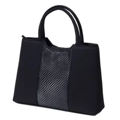 [アウニイ] ブラック フォーマル ハンド サブ バッグ 黒 冠婚葬祭 入学式 卒業式 葬式 レディース