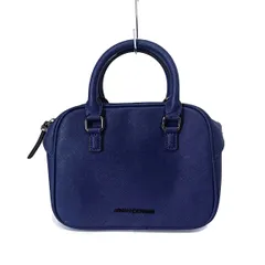 ARMANIEX(アルマーニエクスチェンジ) ハンドバッグ - ネイビー レザー