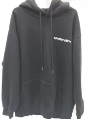 ディズニー ミッキーマウス ドナルドダック ブラック 裏起毛パーカー(ユニセックス105)