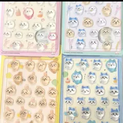 【早い者勝ち数量限定】ちいかわ　ボンボンドロップ　風　シール　4枚セット　　可愛い　海外製　シール帳ぷくぷくシール　ハチワレ　うさぎ　古本屋　発送早い　シール交換　ぷっくりシール　ぷくぷくシール　大人気　レア　ハチワレ