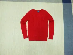 (95) ポロラルフローレン ケーブル編み クルーネックセーター メンズ