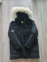 LAP ブラック マウンテンパーカー ダウン アウター