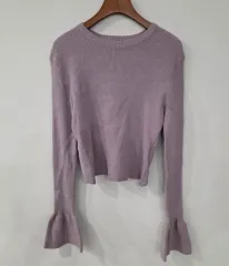 JUCY JUDY 紫色 ベルスリーブ ゴージ ニット XS