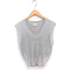 ユナイテッドアローズ UNITED ARROWS TOKYO ベスト ニット プルオーバー ラメ 薄手 グレー /TT