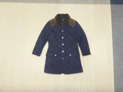(6T) ラルフローレン キッズ 女の子 キルティング ダウン コート ネイビー