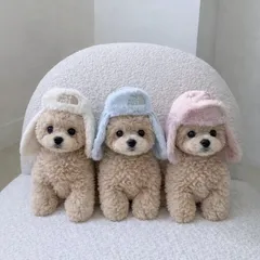 犬猫用　秋冬用　帽子　　ペット用 耳フラップ付き