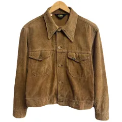 70's vintage ビンテージ USA製 Lee リー コーデュロイジャケット フロントボタン ブラウン No.M311