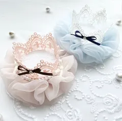 ♡さま専用ページ＊ふわふわシフォンのロゼットクラウン