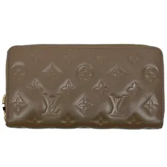 ルイ・ヴィトン Louis Vuitton ジッピーウォレット クッサン エンボス モノグラム 長財布 レザー トープ M81511 レディース 【中古】