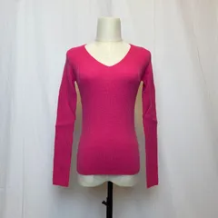 【新品•未使用品•タグ付き】MICHEL KLEIN ミッシェル クラン Vネック 長袖ニット ピンク