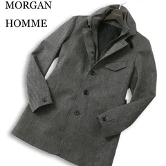 ★未使用★MORGAN HOMME / モルガンオム / 取外ライナー付 / 千鳥格子柄コート 1154-M1B4940404.jpg?v=1732000195