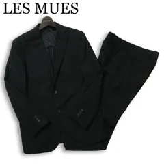 LES MUES レミュー 通年 ウール★ スーツ セットアップ ジャケット スラックス パンツ Sz.A6 メンズ 黒