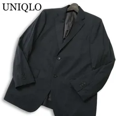 UNIQLO ユニクロ 通年 背抜き Super110's★ ストレッチ ウール テーラード ジャケット Sz.L メンズ 灰 グレー