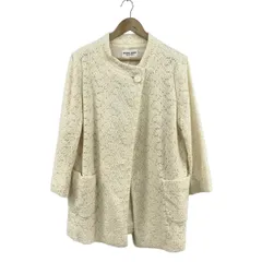 HANAE MORI(ハナエモリ) コート サイズ44 L レディース美品  - アイボリー 長袖/春/秋