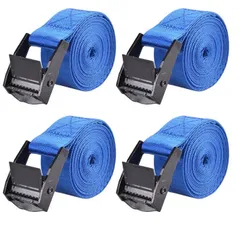 【4本 2m】荷締めベルト 荷締バンド ラッシングベルト 多用途 固定ベルト タイダウンベルト 結束バンド 梱包 ベルト 固定バンド 荷締機 自動車ベルト バイクベルト 地震対策グッズ