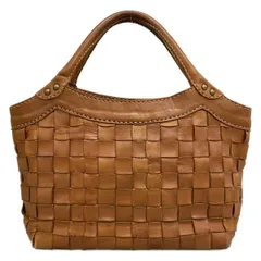 ROBITA(ロビタ) トートバッグ - ライトブラウン 編み込み レザー