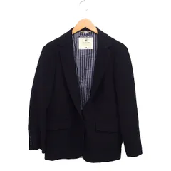 ジャーナルスタンダードレサージュ journal standard L'essage テーラードジャケット シングル 無地 裏地ストライプ ブラック 黒 /FT12