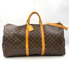 LOUIS VUITTON キーポル バンドリエール60 モノグラム モノグラム レザー×PVC ブラウン ボストンバッグ ゴールド M41412