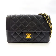 CHANEL マトラッセ  シリアル3番台 ラムスキン ブラック ショルダーバッグ ゴールド