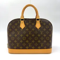 LOUIS VUITTON アルマPM モノグラム モノグラム レザー×PVC ブラウン ハンドバッグ ゴールド M51130 