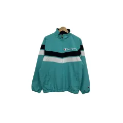 100 チャンピオン バイカラー オールドスクール ウィンドブレーカー ジップアップ ジャケット