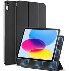 ESR iPad 11世代 ケース A16 (11インチ、2025モデル) iPad 第10世代 (10.9インチ、2022モデル)専用 強力マグネット吸着式 スリムな三つ折りスタンドケース 自動ウェイク/スリープ耐 久性保護 軽量