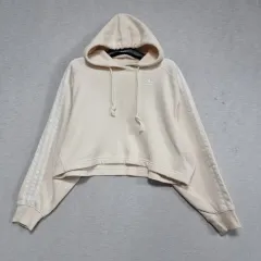 アディダス クロップド 裏起毛パーカー レディース 2xs ㅡ0119