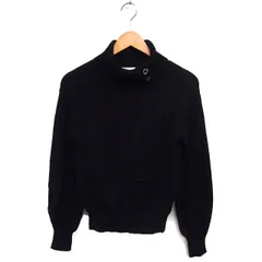 プロポーション ボディドレッシング PROPORTION BODY DRESSING オフタートル ニット セーター リブ 無地 長袖 FR 黒 ブラック /NT26